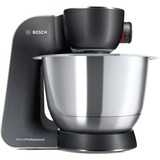 Bosch MUM59N26DE robot da cucina 1000 W 3,9 L Acciaio inox Nero/in acciaio inox, 3,9 L, Acciaio inox, Pulsanti, 4 dischi, Acciaio inox, 1000 W