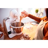 Bosch MUM5XW20 Serie 4 Macchina da Cucina MUM 5 1000 W Bianco, Robot da cucina bianco/Champagne, 3,9 L, Bianco, Bianco, Pulsanti, Touch, Miscelatura, Fine, Medio