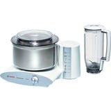 Bosch MUM6N21 robot da cucina 1000 W 2 L Acciaio inox, Bianco bianco/Argento, 2 L, Acciaio inox, Bianco, 1,2 m, 4 L, Plastica, Plastica, Acciaio inox