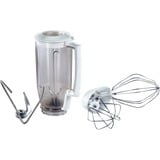 Bosch MUM6N21 robot da cucina 1000 W 2 L Acciaio inox, Bianco bianco/Argento, 2 L, Acciaio inox, Bianco, 1,2 m, 4 L, Plastica, Plastica, Acciaio inox