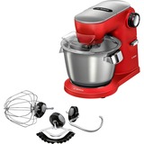 Bosch MUM9A66R00 robot da cucina 1600 W 5,5 L Rosso, Argento rosso/Argento, 5,5 L, CE, VDE, Rosso, Argento, Manopola, Acciaio inossidabile, 1600 W