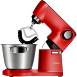 Bosch MUM9A66R00 robot da cucina 1600 W 5,5 L Rosso, Argento rosso/Argento, 5,5 L, CE, VDE, Rosso, Argento, Manopola, Acciaio inossidabile, 1600 W