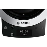 Bosch MUM9AX5S00 robot da cucina 1500 W 5,5 L Acciaio inossidabile argento, 5,5 L, Acciaio inossidabile, Pulsanti, Manopola, Acciaio inossidabile, Alluminio, 1500 W