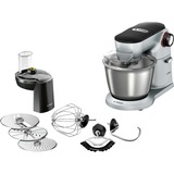 Bosch MUM9D33S11 robot da cucina 1300 W 5,5 L Nero, Argento argento/Nero, 5,5 L, Nero, Argento, Manopola, 1 m, Acciaio inossidabile, Metallo