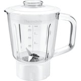 Bosch MUZ45MX1 accessorio per miscelare e lavorare prodotti alimentari Ciotola, Accessorio frullatore bianco/trasparente, Ciotola, 0,8 L, Bianco, Acciaio inossidabile, MUM4 und MUM5, 188 mm