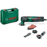 Bosch PMF 250 CES Nero, Verde, Rosso 250 W 20000 OPM, Strumento multi funzione verde, Tagliare, Levigare, Segare, Raschiare, Nero, Verde, Rosso, 20000 OPM, 15000 OPM, 1,4°, AC