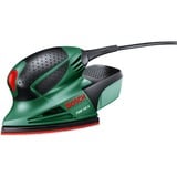 Bosch PSM 100 A Levigatrice multiuso 26000 OPM Nero, Verde, Rosso, Multi Sander verde/Nero, Levigatrice multiuso, Velcro, Nero, Verde, Rosso, 26000 OPM, 1,4 mm, 0,7 mm