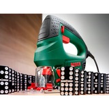 Bosch PST 800 PEL seghetto elettrico 3000 spm (fogli per minuto) 530 W 2 kg, Puzzle verde/Nero, Maniglia superiore, Nero, Verde, Rosso, 3000 spm (fogli per minuto), 8 cm, 500 spm (fogli per minuto), 5 mm