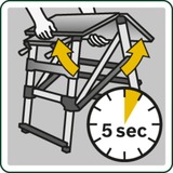 Bosch PWB 600 Banco di lavoro per la lavorazione del legno verde, Banco di lavoro per la lavorazione del legno, Alluminio, Bamboo, Legno, Nero, Verde, Metallico, 680 mm, 552,6 mm, 834 mm