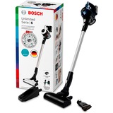 Bosch Serie 6 BBS611PCK aspirapolvere senza filo Blu, Argento Senza sacchetto, Aspirapolvere verticale Nero/Blu, Secco, Filtro igienico, Filtro, Germania, Senza sacchetto, Blu, Argento