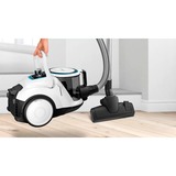 Bosch Serie 6 BGC41LSIL aspirapolvere a traino A cilindro Secco 600 W Senza sacchetto bianco, 600 W, A cilindro, Secco, Senza sacchetto, HEPA, Filtro