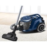 Bosch Serie 6 BGC41X36 aspirapolvere a traino 2,4 L A cilindro Secco 700 W Senza sacchetto Nero/Blu, 700 W, A cilindro, Secco, Senza sacchetto, 2,4 L, Filtro per allergia, HEPA