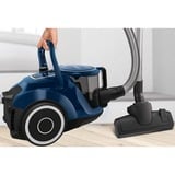 Bosch Serie 6 BGC41X36 aspirapolvere a traino 2,4 L A cilindro Secco 700 W Senza sacchetto Nero/Blu, 700 W, A cilindro, Secco, Senza sacchetto, 2,4 L, Filtro per allergia, HEPA