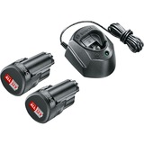 Bosch Set di avviamento 12V (2x 1,5Ah + GAL 1210 CV) Nero