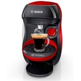 Bosch TAS1003 macchina per caffè Automatica Macchina per caffè a capsule 0,7 L, Macchina a capsula Nero/Rosso, Macchina per caffè a capsule, 0,7 L, Capsule caffè, 1400 W, Nero, Rosso