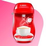 Bosch TAS1006 macchina per caffè Automatica Macchina per caffè a capsule 0,7 L rosso/Bianco, Macchina per caffè a capsule, 0,7 L, Capsule caffè, 1400 W, Rosso, Bianco