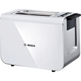 Bosch TAT8611 tostapane 2 fetta/e 860 W Antracite, Bianco accaio/Bianco, 2 fetta/e, Antracite, Bianco, Plastica, Acciaio inossidabile, 860 W, 220 - 240 V, 50 Hz, Vendita al dettaglio