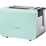 Bosch TAT8612 tostapane 2 fetta/e 860 W Blu, Argento turchese/Argento, 2 fetta/e, Blu, Argento, Pulsanti, 860 W