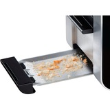 Bosch TAT8613 tostapane 2 fetta/e 860 W Nero, Argento accaio/Nero, 2 fetta/e, Nero, Argento, Acciaio inossidabile, Pulsanti, 860 W, 220 - 240 V, Vendita al dettaglio