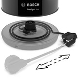 Bosch TWK3P423 bollitore elettrico 1,7 L 2400 W Nero Nero, 1,7 L, 2400 W, Nero, Acciaio inossidabile, Indicatore del livello dell'acqua, Senza filo