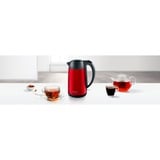 Bosch TWK3P424 bollitore elettrico 1,7 L 2400 W Grigio, Rosso rosso/grigio, 1,7 L, 2400 W, Grigio, Rosso, Acciaio inossidabile, Indicatore del livello dell'acqua, Arresto di sicurezza contro il surriscaldamento