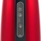 Bosch TWK3P424 bollitore elettrico 1,7 L 2400 W Grigio, Rosso rosso/grigio, 1,7 L, 2400 W, Grigio, Rosso, Acciaio inossidabile, Indicatore del livello dell'acqua, Arresto di sicurezza contro il surriscaldamento