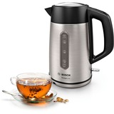 Bosch TWK4P440 bollitore elettrico 1,7 L 2400 W Nero, Acciaio inox accaio/Nero, 1,7 L, 2400 W, Nero, Acciaio inox, Acciaio inox, Indicatore del livello dell'acqua, Arresto di sicurezza contro il surriscaldamento