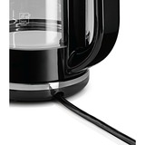 Bosch TWK70B03 bollitore elettrico 1,7 L 2400 W Nero, Trasparente Nero, 1,7 L, 2400 W, Nero, Trasparente, Vetro, Indicatore del livello dell'acqua, Arresto di sicurezza contro il surriscaldamento