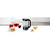 Bosch TWK70B03 bollitore elettrico 1,7 L 2400 W Nero, Trasparente Nero, 1,7 L, 2400 W, Nero, Trasparente, Vetro, Indicatore del livello dell'acqua, Arresto di sicurezza contro il surriscaldamento