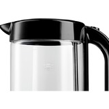 Bosch TWK70B03 bollitore elettrico 1,7 L 2400 W Nero, Trasparente Nero, 1,7 L, 2400 W, Nero, Trasparente, Vetro, Indicatore del livello dell'acqua, Arresto di sicurezza contro il surriscaldamento