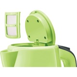 Bosch TWK7506 bollitore elettrico 1,7 L 2200 W Nero, Verde verde chiaro/antracite, 1,7 L, 2200 W, Nero, Verde, Indicatore del livello dell'acqua, Arresto di sicurezza contro il surriscaldamento, Senza filo