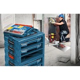 Bosch i-BOXX 72 Professional ABS sintetico Blu, Trasparente, Cassetta portautensili blu, ABS sintetico, Blu, Trasparente, 357 mm, 316 mm, 72 mm, 900 g