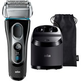 Braun 5197cc Rasoio Trimmer Nero Nero/Blu, Rasoio, Acciaio inossidabile, Nero, CA/Batteria, Ioni di Litio, Batteria integrata