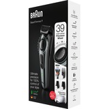Braun BeardTrimmer BT7220 Regolabarba Uomo, Rifinitore E Tagliacapelli Con 39 Impostazioni Di Lunghezza, Progettato Per Durare Il Doppio*, Nero/Grigio Metallizzato, Rasoio per barba argento scuro/Nero, Rifinitore E Tagliacapelli Con 39 Impostazioni Di Lunghezza, Progettato Per Durare Il Doppio*, Nero/Grigio Metallizzato, Lavabile, CA/Batteria, Nero, Grigio