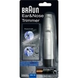 Braun EN10 Rifinitore Naso e Orecchie argento/Nero, Orecchio, Naso, Nero, Grigio, Acciaio inossidabile, Batteria, Stilo AA, Alcalino