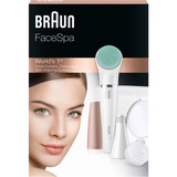 Braun FaceSpa Face Spa Depilatore Donna Epilatore Viso, Accessori Inclusi, Specchio e Pochette, Rivitalizza il Viso, 851V Bianco bianco/Bronzo, Accessori Inclusi, Specchio e Pochette, Rivitalizza il Viso, 851V Bianco, Oro, Bianco, 1.5 V, Stilo AA, 321 g, Scatola, 57 mm