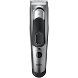 Braun HC5090 Tagliacapelli E Regolabarba Uomo Con 17 Impostazioni Di Lunghezza E 2 Accessori, Tagliacappelli argento/Nero, Nero, Argento, 3 mm, 3,5 cm, CA/Batteria, 50 min, Batteria integrata