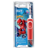 Braun Kids By Braun Spazzolino Elettrico Spider-Man rosso/Bianco, Bambino, Spazzolino a vibrazione, Cura quotidiana, Rosso, 2 min, Extra morbido