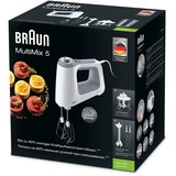 Braun MultiMix 5 HM 5137 Sbattitore manuale 750 W Grigio, Bianco bianco/grigio, Sbattitore manuale, Grigio, Bianco, Sbattitura, Impasto, Miscelatura, Pulsanti, Manopola, 0,5 L, Acciaio inossidabile