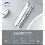 Braun Pulsonic Slim Luxe 4500 Adulto Spazzolino elettrico sonico Platino, Spazzolino da denti elettrico platino, Adulto, Spazzolino elettrico sonico, Cura quotidiana, Sensibile, Sbiancante, 62000 movimenti per minuto, Platino, 2 min