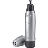 Braun Rifinitore per naso e orecchie EN10, Rimozione precisa e sicura dei peli da orecchie e naso, Tagliapeli Naso ed Orecchie argento/Nero, Rimozione precisa e sicura dei peli da orecchie e naso, Orecchio, Naso, Nero, Grigio, Acciaio inossidabile, Batteria, Stilo AA, Alcalino
