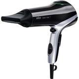 Braun Satin Hair 7 IONTEC HD730 – Asciugacapelli Con Tecnologia A Ioni E Accessorio Diffusore Nero/Argento, Nero, Monocromatico, Plastica, 2 m, Cina, 2200 W