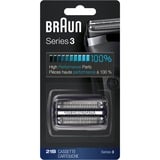 Braun Series 3 21B Testina Di Ricambio Per Rasoio Elettrico Barba - Nero - Compatibile Con I Rasoi, Testina di rasatura Nero, Testina per rasatura, 1 testina/e, Argento, 18 mese(i), Germania, Braun