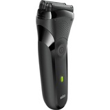 Braun Series 3 300 s Rasoio Elettrico Ricaricabile, Rasoio Da Barba Per Uomo, Nero Nero, Rasoio Da Barba Per Uomo, Nero, Rasoio, 2 SensoFoil, Nero, LED, Batteria, Nichel-Metallo Idruro (NiMH)