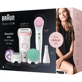 Braun Silk-épil 9 81683682 epilatore 40 pinzette Bianco, Rosa bianco/Oro rosè, Bianco, Rosa, 40 pinzette, Esfoliazione, LED, Germania, 1 SensoFoil