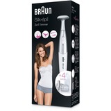 Braun Silk-épil FG 1100 Argento, Bianco, Rasio per donne bianco/Argento, Argento, Bianco, Mini Stilo AAA, Alcalino, 1.5 V, 120 min, 45 mm