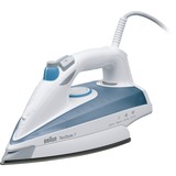 Braun TexStyle 7 TS 725 A Ferro a vapore Eloxal 2400 W Blu, Bianco, Ferro da stiro bianco/Blu chiaro, Ferro a vapore, Eloxal, 2,5 m, 180 g/min, Blu, Bianco, 50 g/min