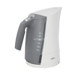 Braun WK 500 bollitore elettrico 1,6 L 3000 W Bianco bianco, 1,6 L, 3000 W, Bianco, Indicatore del livello dell'acqua, Arresto di sicurezza contro il surriscaldamento, Senza filo