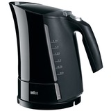 Braun WK 500 bollitore elettrico 1,6 L 3000 W Nero Nero, 1,6 L, 3000 W, Nero, Indicatore del livello dell'acqua, Filtro