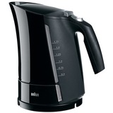 Braun WK 500 bollitore elettrico 1,6 L 3000 W Nero Nero, 1,6 L, 3000 W, Nero, Indicatore del livello dell'acqua, Filtro, Vendita al dettaglio